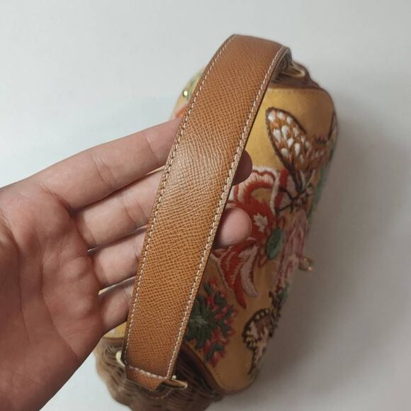 Eric Javits Embroidered Wicker Straw Handle Bag- Womens- Multicolor - Picture 7 of 10